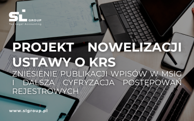 Projekt nowelizacji ustawy o KRS: zniesienie publikacji wpisów w MSiG i dalsza cyfryzacja postępowań rejestrowych
